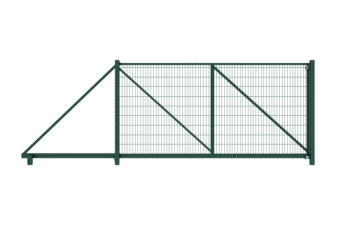 Ворота откатные Medium 2,03х4,0 RAL 6005 вправо