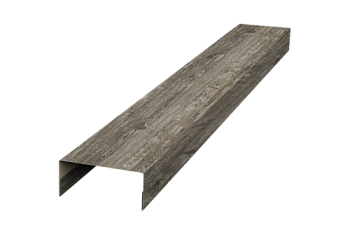 Крышка 30х15 для забора жалюзи Texas Grand Line 0,45 Print Elite Nordic Wood TwinColor (3м)