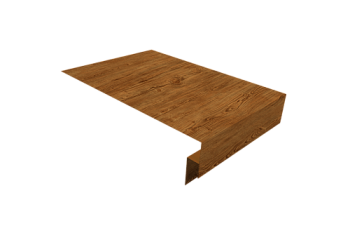 Планка околооконная сложная 300х50х18 (j-фаска) Grand Line 0,45 Print Elite Golden Wood TwinColor (3м)
