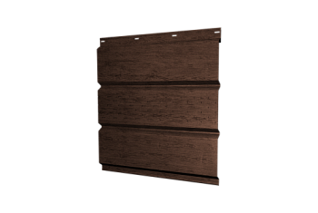Софит металлический Классик Grand Line центральная перфорация 0,45 Print Elite с пленкой Antique Wood TwinColor
