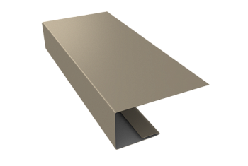 J-Профиль 18мм Grand Line 0,5 Satin с пленкой RAL 1015 светлая слоновая кость (2м)