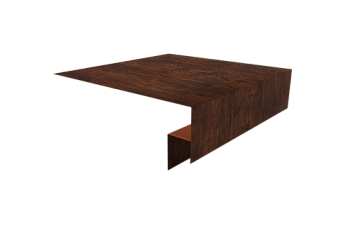 Планка околооконная сложная Экобрус Grand Line 250х50х25 0,45 Print Premium Cherry Wood Dark FTC (2м)