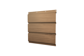 Софит металлический Классик Grand Line без перфорации 0,45 Print Elite с пленкой Honey Wood TwinColor
