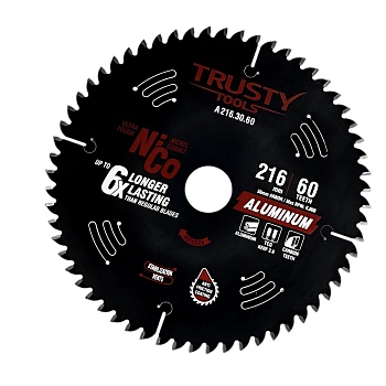 Диск пильный Trusty-Tools Aluminum по алюминию 216х30 60T