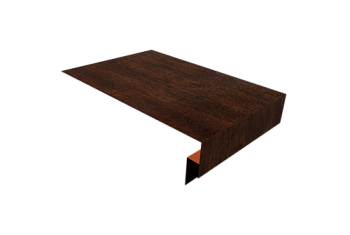 Планка околооконная сложная 250х50х18 (j-фаска) Grand Line 0,4 Print Premium Cherry Wood Dark FTC (3м)