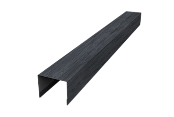 Крышка для забора жалюзи Palermo Grand Line 0,45 Print Premium Grey Wood TwinColor (3м)