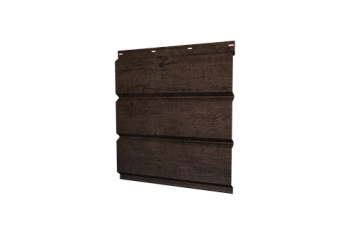 Софит металлический Классик Grand Line без перфорации 0,45 Print-Double Premium с пленкой Antique Wood