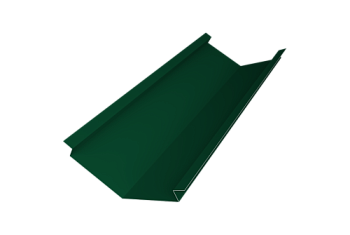Планка ендовы нижней для композитной черепицы 140х140 Grand Line 0,5 Satin Matt TX RAL 6005 зеленый мох (2м)