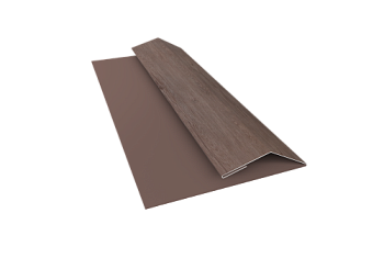 Планка финишная Блок-Хаус new Grand Line 0,45 Print Elite White Wood TwinColor (2м)
