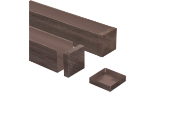 Заглушка 50х50 White Wood Zn 0,45