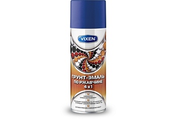 Грунт-эмаль по ржавчине VIXEN 4в1 сигнальный синий (RAL 5005) аэрозоль 520мл (VX-515005)