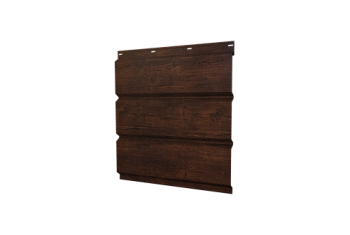 Софит металлический Классик Grand Line без перфорации 0,45 Print-Double Premium с пленкой Cherry Wood Dark F