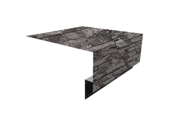 Планка околооконная сложная Экобрус Grand Line 250х75х25 0,45 Print Elite Fine Stone TwinColor (3м)