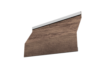 Ламель забора жалюзи Milan Slim Grand Line 0,45 Print Premium Almond Wood Fresh