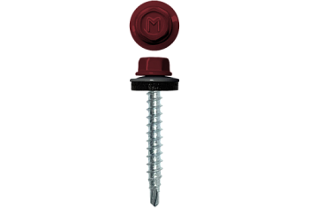 Саморез кровельный Daxmer 4,8х35 RAL 3005 (3000) сверло №1