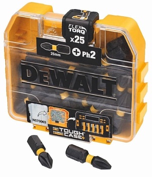 Набор бит DeWalt EXTREME FlexTorq PH2 (25 шт)