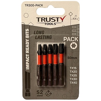 Набор бит ударных Trusty-Tools TX15-40 50 мм (5 шт)