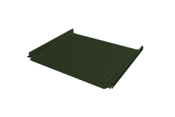 Кликфальц Pro Gofr Grand Line 0,5 Satin Matt TX с пленкой на замках RAL 6020 хромовая зелень