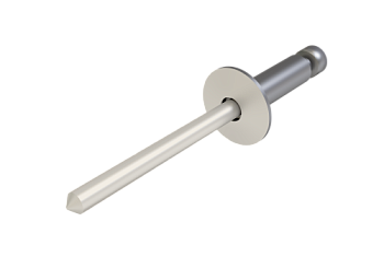 Заклёпка вытяжная Daxmer 4,8х16х14 (250шт) нерж/нерж RAL 9010