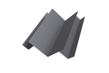 Угол внутренний сложный Кликфальц Pro Grand Line 0,5 Satin с пленкой RAL 7004 сигнальный серый (3м)