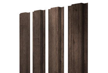 Штакетник Прямоугольный с прямым резом Grand Line 0,45 Print Premium Almond Wood Fresh