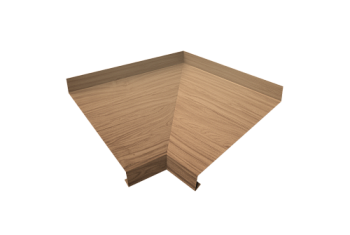 Угол отлива внутренний 250 Grand Line 0,45 Print Elite с пленкой Honey Wood TwinColor