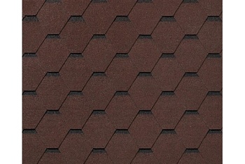 Черепица гибкая RoofShield Фемили Лайт Стандарт коричневый с оттенением