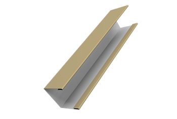 Крышка для забора жалюзи Milan Slim Grand Line 0,45 PE RAL 1014 слоновая кость (3м)