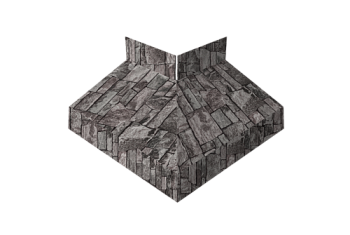 Угол отлива внешний 50 Grand Line 0,45 Print Elite с пленкой Fine Stone TwinColor