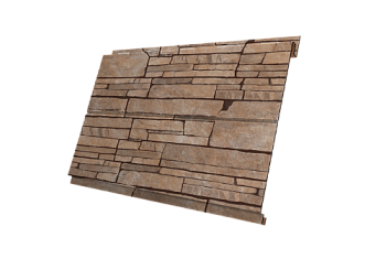 Софит металлический Вертикаль 0,2 line Grand Line 0,45 Print Elite с пленкой Sand Stone TC