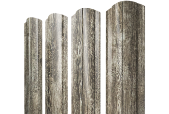 Штакетник Круглый фигурный Grand Line 0,45 Print Elite Nordic Wood TwinColor
