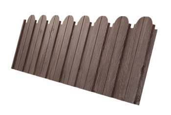Профнастил C10B фигурный Grand Line 0,45 Print Elite White Wood TwinColor