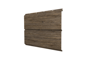 Софит металлический ЭкоБрус new Grand Line без перфорации 0,45 Print Elite Nordic Wood TwinColor