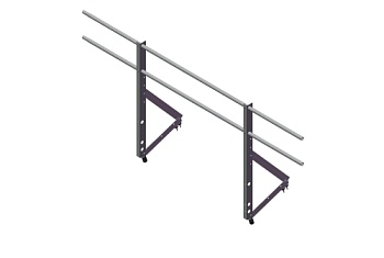 Ограждение кровельное Optima 0,9х2м RAL 8017