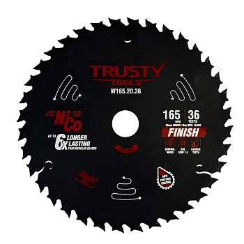 Диск пильный Trusty-Tools Finish аккуратный рез 165х20 36T