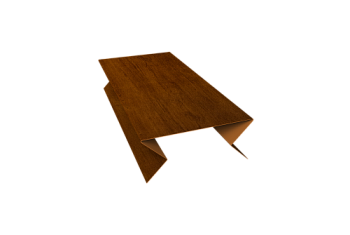 Планка угла внешнего составная нижняя 0,45 Print Premium Golden Wood Intense FTC (3м)