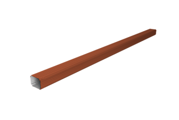 Труба гофрированная Vortex Lite Matt 76х102х3000мм RAL 8004 терракота