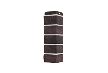Угол Grand Line Состаренный кирпич Design Plus кофе с белым швом