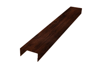 Крышка забора для горизонтального монтажа штакетника Grand Line 0,45 Print Elite Cherry Wood TwinColor (3м)
