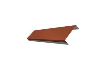 Ламель обратная 100 забора жалюзи Texas Grand Line 0,45 Drap RAL 8004 терракота