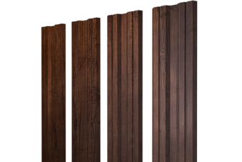 Штакетник Twin с прямым резом Grand Line 0,45 Print Premium Cherry Wood Fresh TwinColor