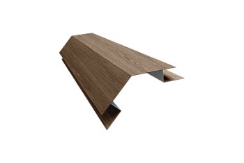 Планка угла внешнего сложного 135 градусов Блок-Хаус new Grand Line 0,45 Print Elite White Wood TwinColor (3м)