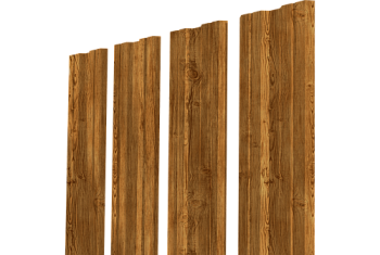 Штакетник Twin XL с прямым резом Grand Line 0,45 Print-Double Elite Golden Wood