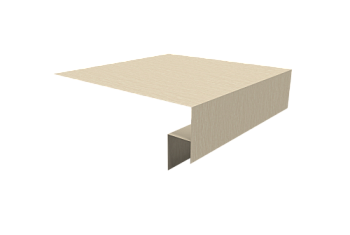 Планка околооконная сложная Экобрус Grand Line 250х50х25 0,45 Print Elite Milky Wood TwinColor (3м)