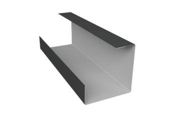 Планка угла внутреннего составная нижняя 0,5 Satin с пленкой RAL 7016 антрацитово-серый (2м)