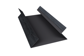 Планка угла внутреннего составная верхняя 0,45 Print Premium Grey Wood TwinColor (2м)