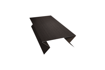 Планка угла внешнего составная нижняя 0,45 Print Elite Coffee Wood TwinColor (3м)