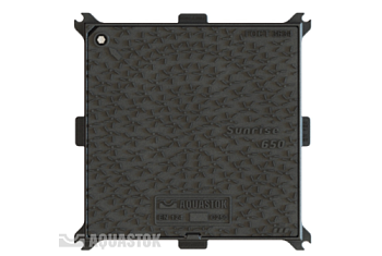 Люк чугунный квадратный Aquastok Sunrise 650 С250 (56501)