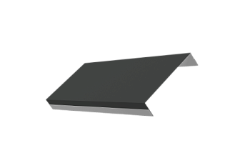 Ламель обратная 125 забора жалюзи Texas Grand Line 0,45 Drap RAL 7016 антрацитово-серый