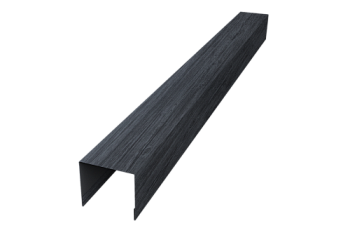 Стойка боковая крепежная для забора жалюзи Palermo Grand Line 0,45 Print Premium Grey Wood TwinColor (3м)